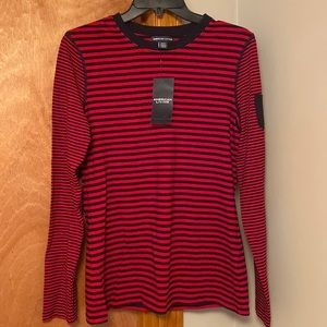 American Living, Women’s Long-Sleeve Shirt, Black & Red, New with Tags